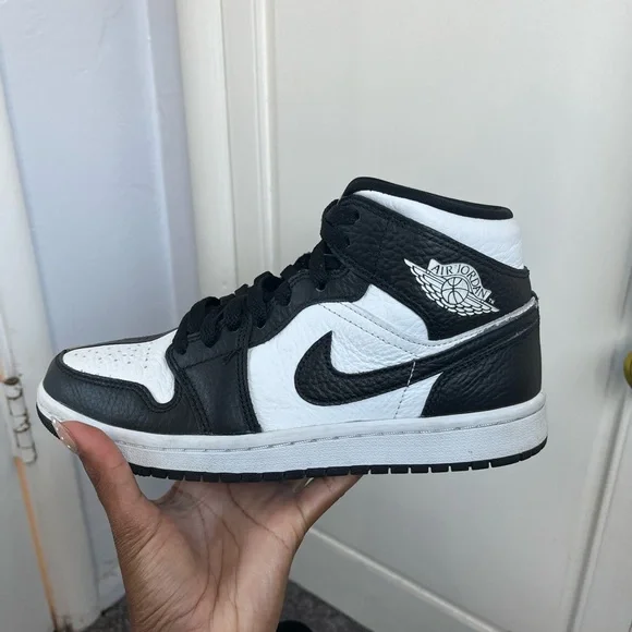 Nike Air Jordan Black and White Sneakers (women’s) - Picture 4 of 7